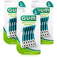 GUM SOFT-PICKS ADVANCED Palillos Interdentales de Goma-Eliminan eficazmente la placa y los restos de alimentos-Tamaño…